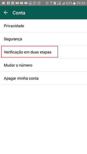 Verificação em duas etapas