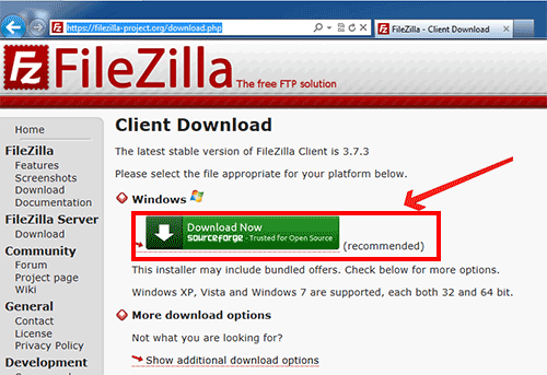 Instalando o FileZilla